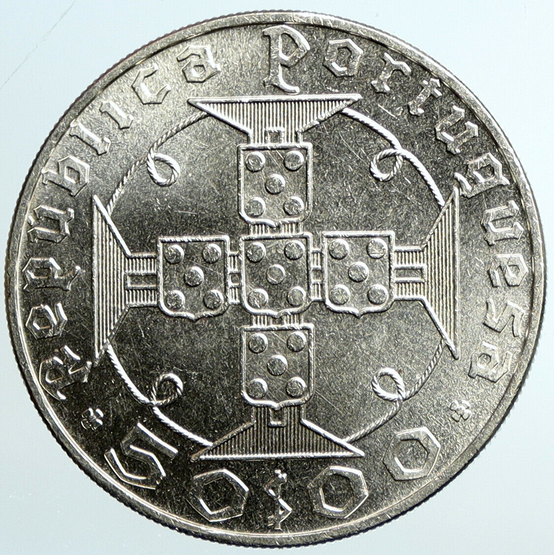 1970 PORTUGAL SAO TOME and PRINCIPE St Thomas & Prince Silver 50 Es Coin i101595