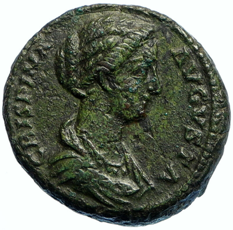 CRISPINA Commodus Wife Authentic OLD Ancient Roman Dupondius Coin VENUS i99430