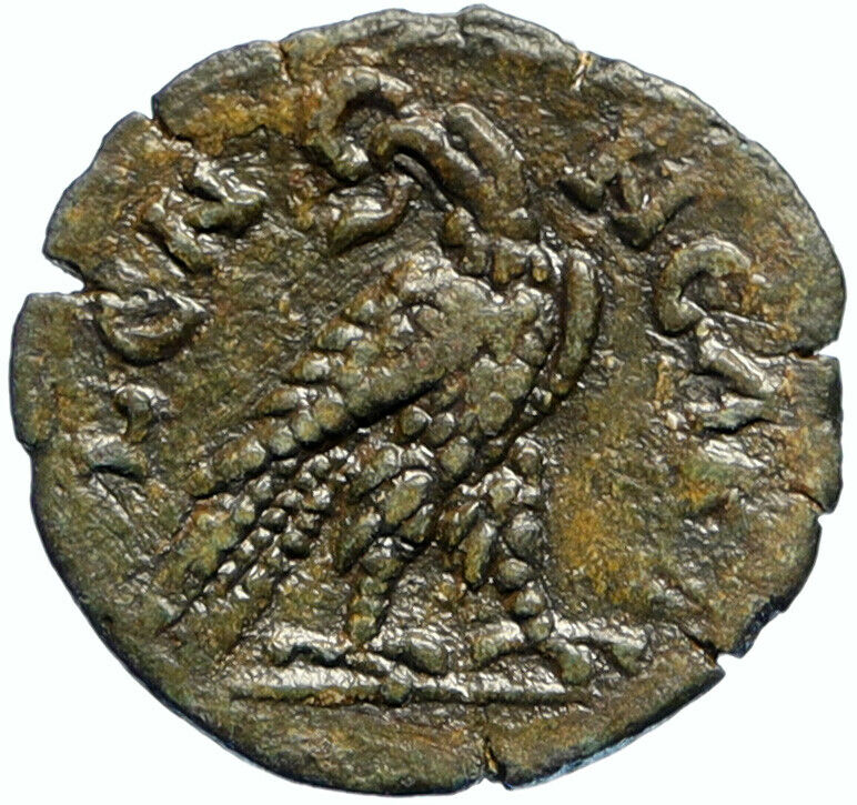 HADRIAN Authentic Ancient 117AD ALEXANDRIA Roman Coin EAGLE THUNDERBOLT i99431