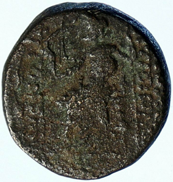 ANTIOCH in SELEUKIS and PIERIA Ancient OLD Greek Coin Zeus & Nike RARE i99478