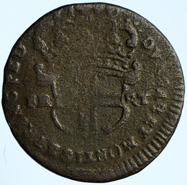 1732-40 ITALIAN STATES Duke Savoy King Charles Emmanuel III 5 Soldi Coin i99856