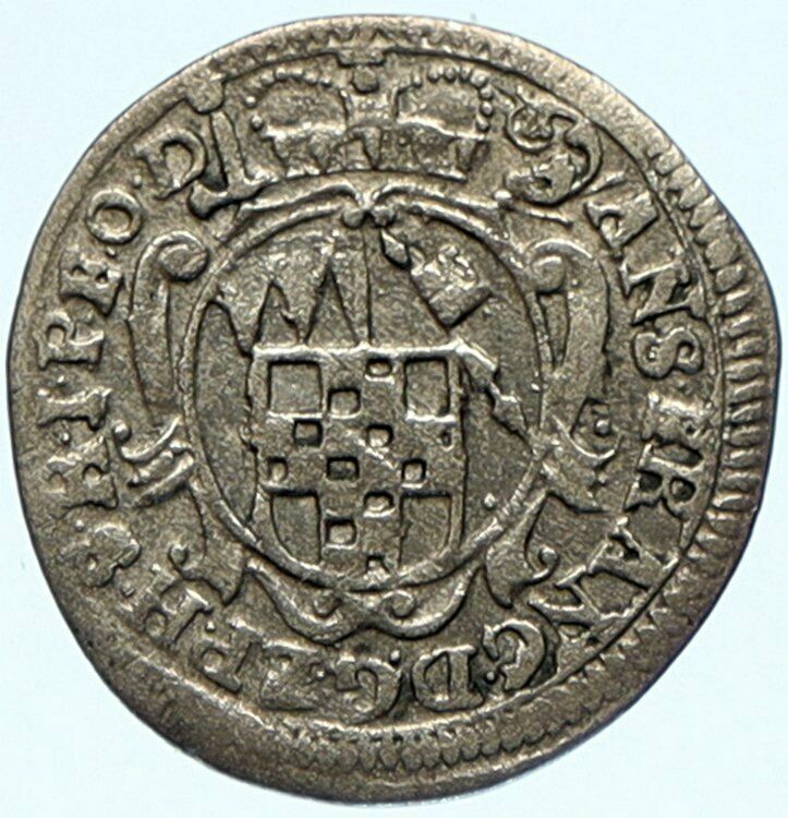 1747 GERMAN STATES - WURZBURG BISHOPRIC Ingelheim Silver Schilling Coin i98641