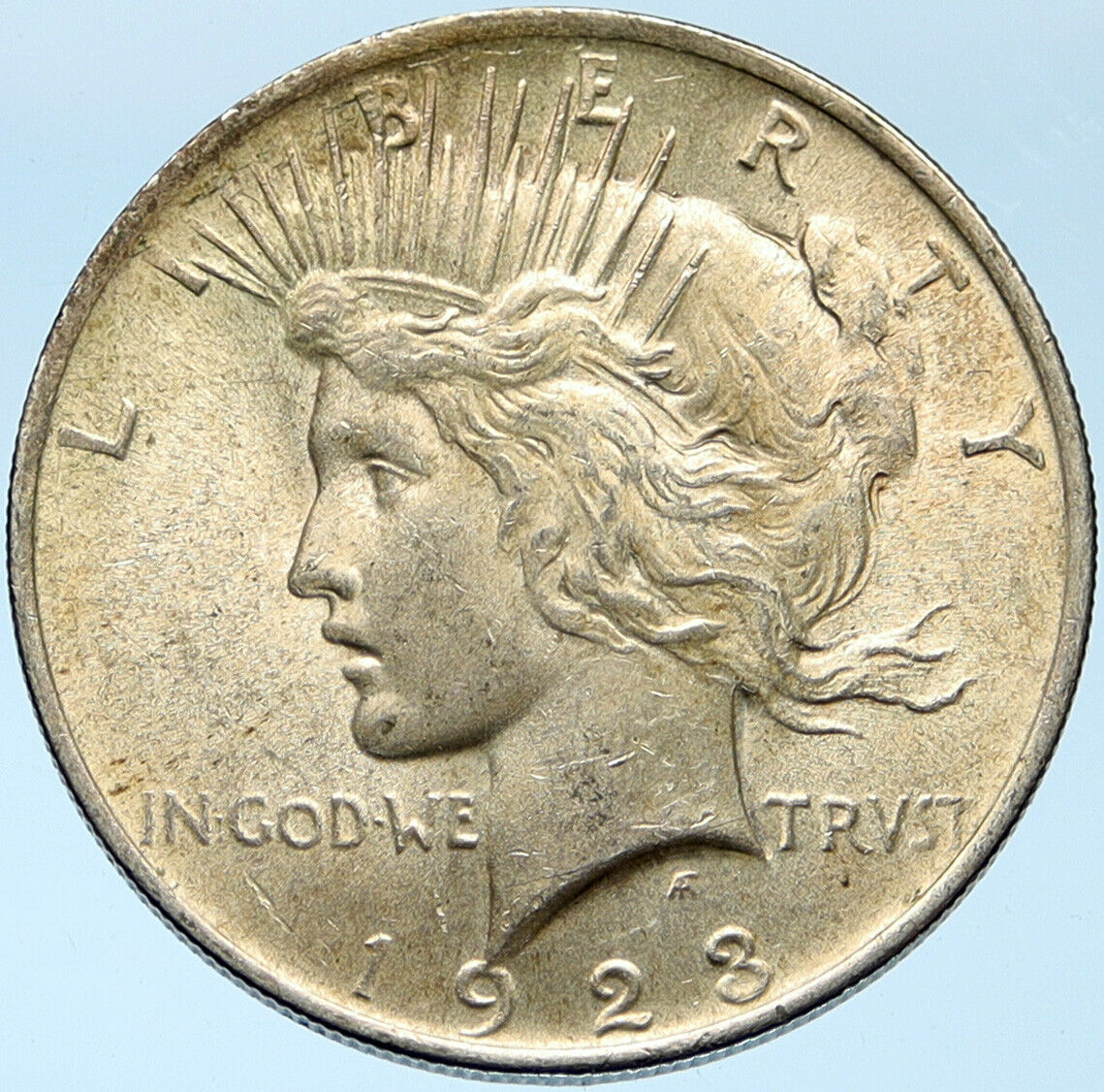 1923P US Antique Silver PEACE DOLLAR United States Coin w LIBERTY & EAGLE i99700