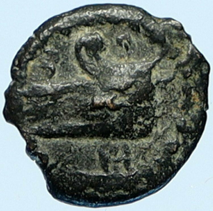 HEROD ARCHELAUS Biblical JERUSALEM Jewish OLD Ancient Greek Coin GALLEY i98671