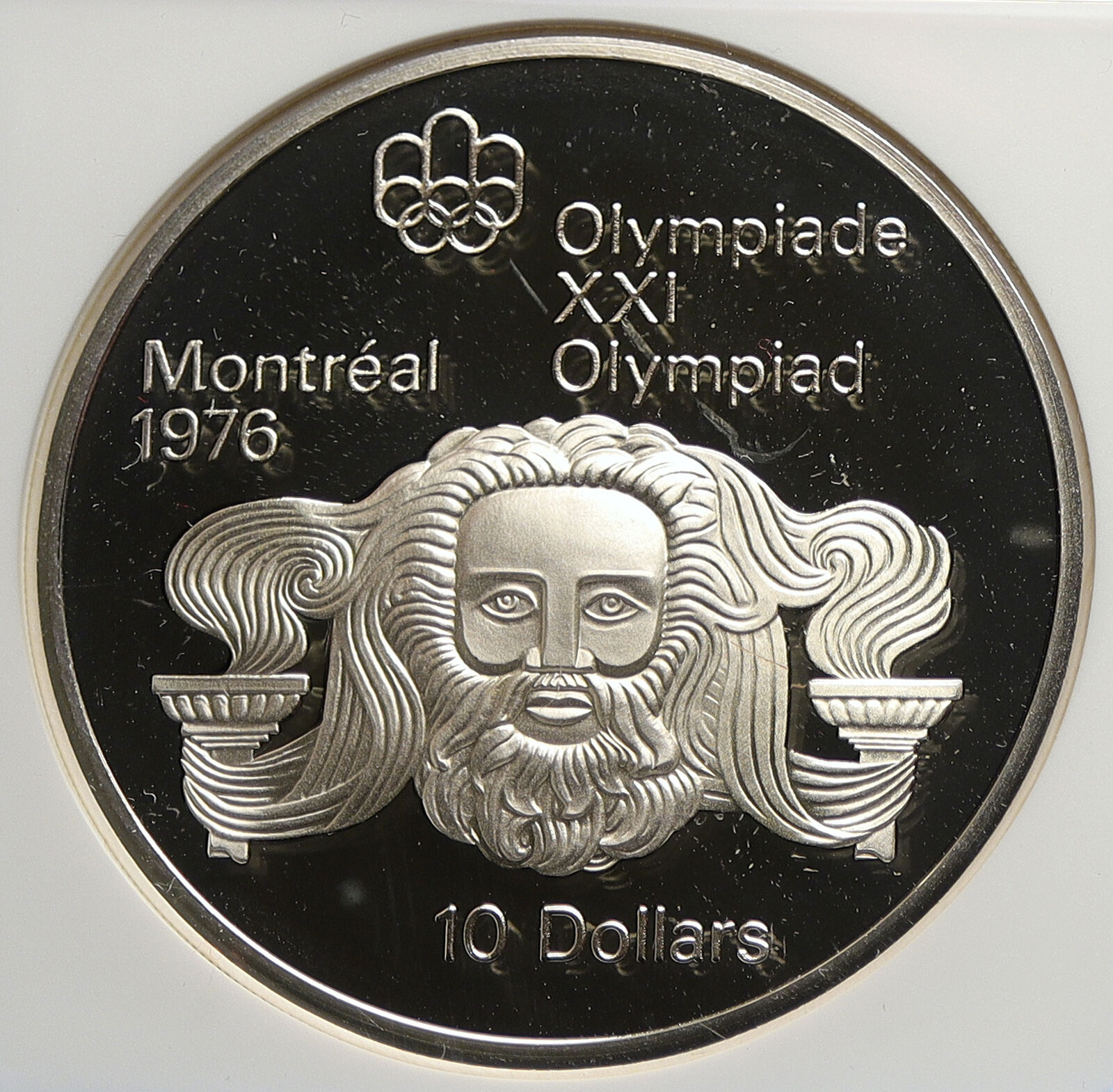 1974 CANADA Elizabeth II Olympic Montreal ZEUS Proof Silver $10 Coin NGC i106462