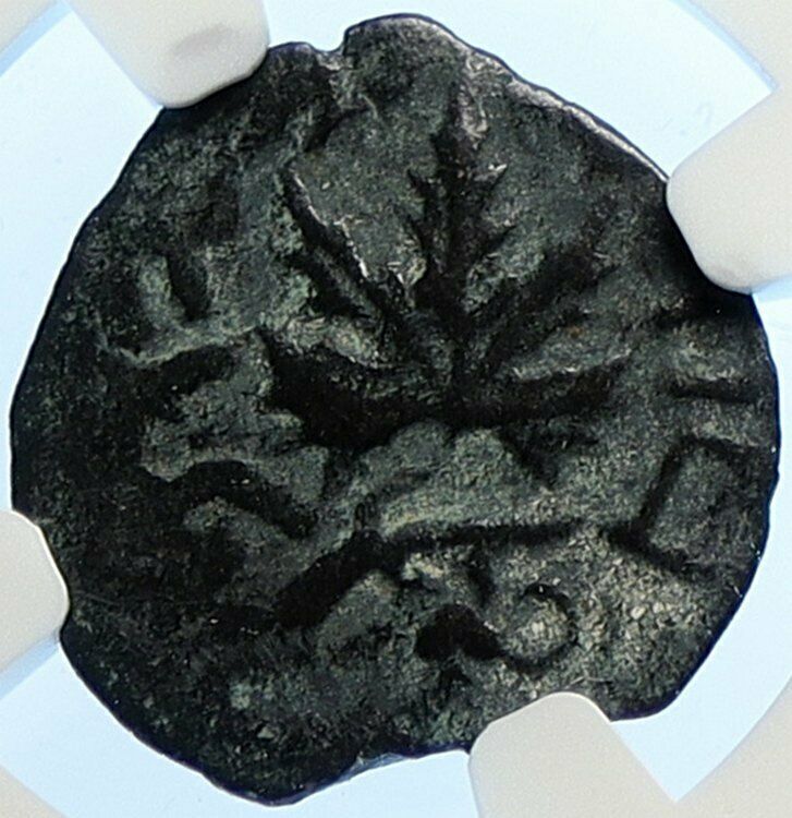 Authentic Ancient JEWISH WAR v ROMANS Yr 2 Historical JERUSALEM Coin NGC i106499