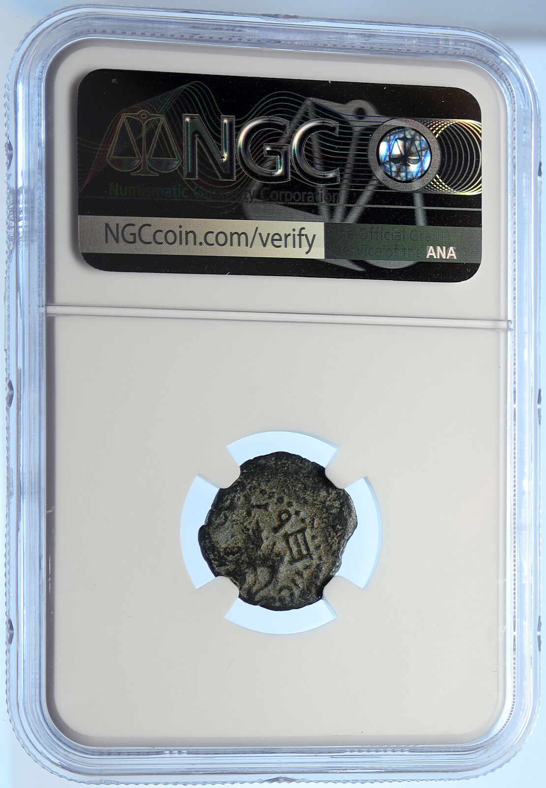 Authentic Ancient JEWISH WAR v ROMANS Yr 2 Historical JERUSALEM Coin NGC i106496