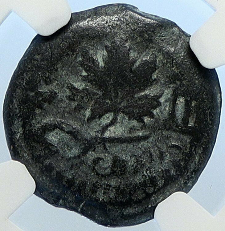 Authentic Ancient JEWISH WAR v ROMANS Yr 2 Historical JERUSALEM Coin NGC i106523