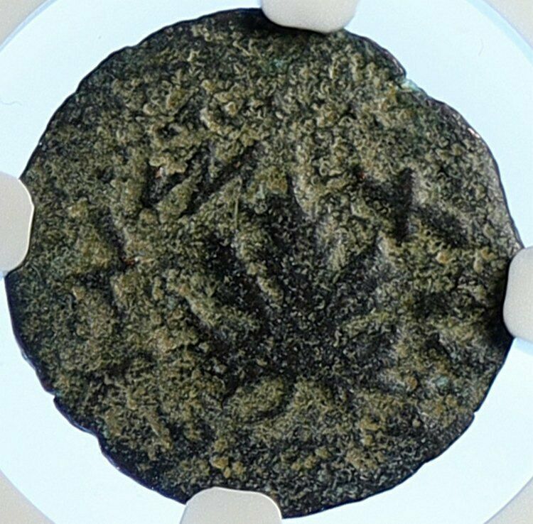 Authentic Ancient JEWISH WAR v ROMANS Yr 2 Historical JERUSALEM Coin NGC i106502