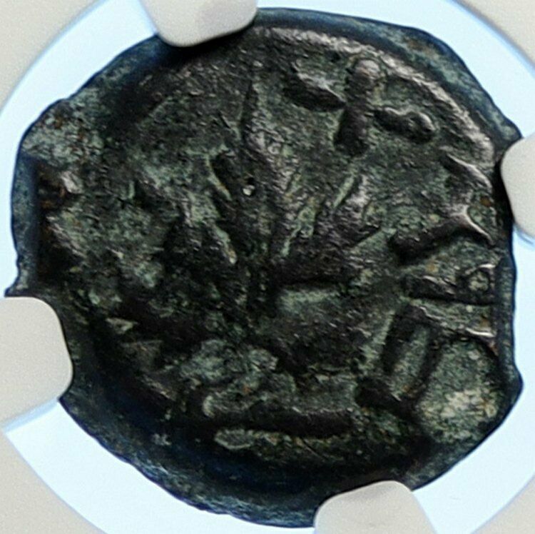 Authentic Ancient JEWISH WAR v ROMANS Yr 2 Historical JERUSALEM Coin NGC i106514