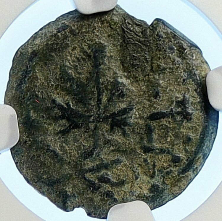 Authentic Ancient JEWISH WAR v ROMANS Yr 2 Historical JERUSALEM Coin NGC i106509