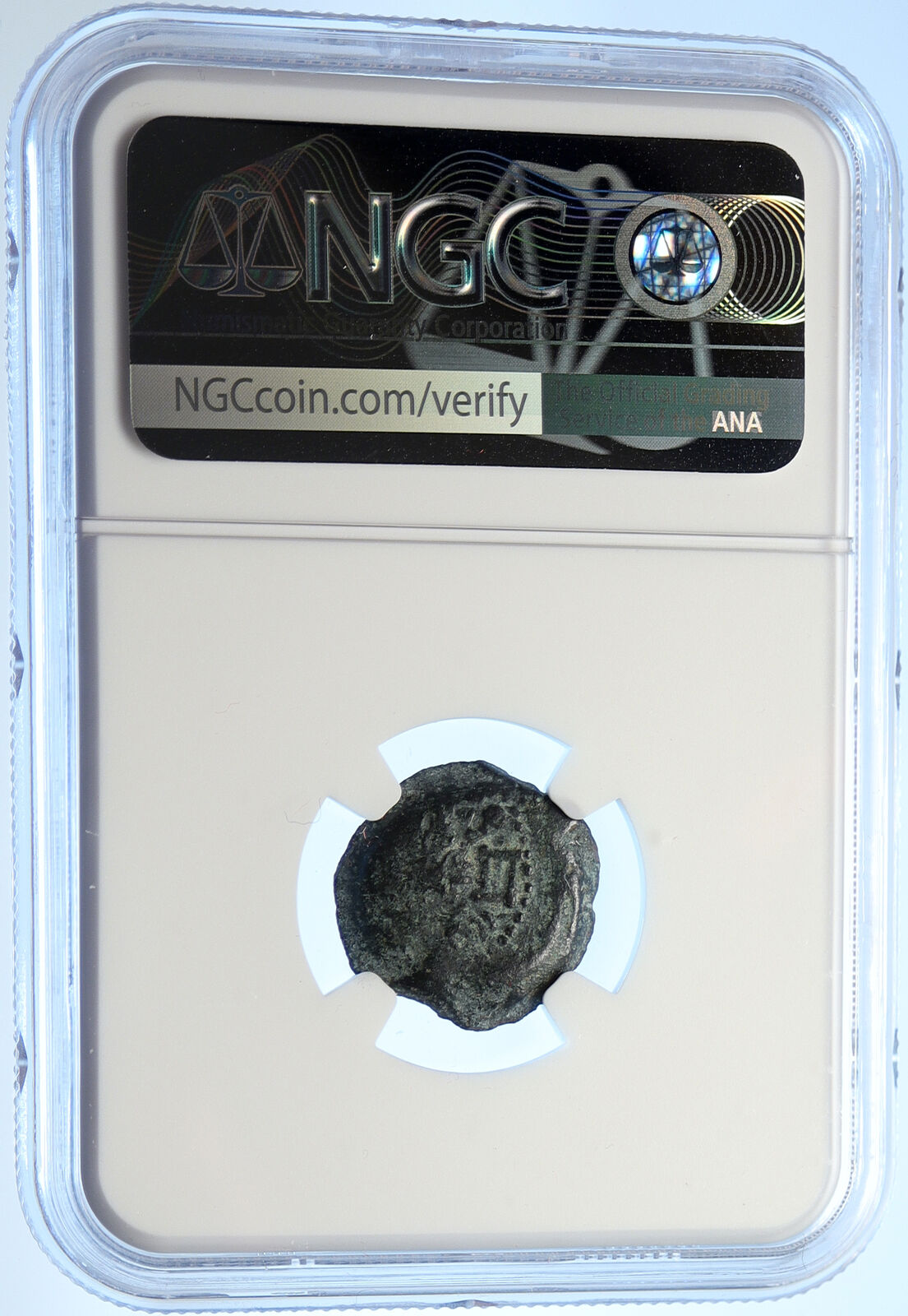 Authentic Ancient JEWISH WAR v ROMANS Yr 2 Historical JERUSALEM Coin NGC i106510