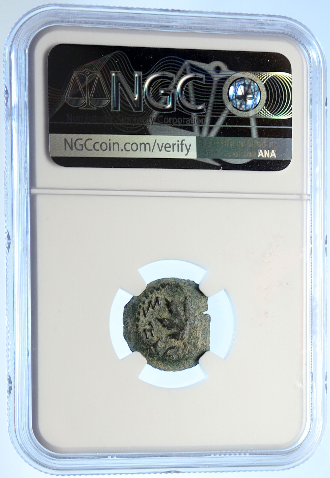 Authentic Ancient JEWISH WAR v ROMANS Yr 2 Historical JERUSALEM Coin NGC i106512