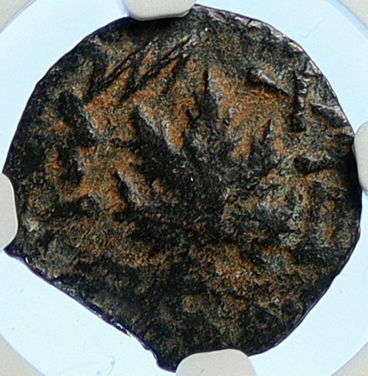 Authentic Ancient JEWISH WAR v ROMANS Yr 2 Historical JERUSALEM Coin NGC i106511