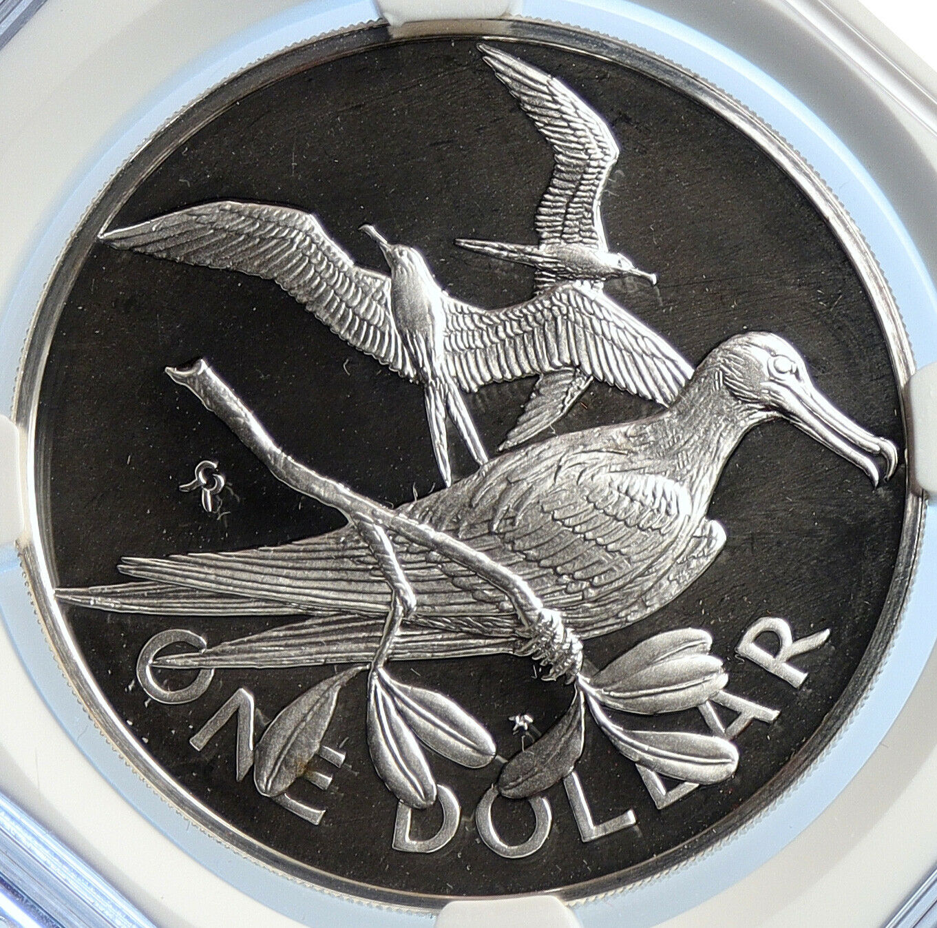 1974 British Virgin Islands UK Elizabeth II BIRD Proof Silver Coin NGC i106536