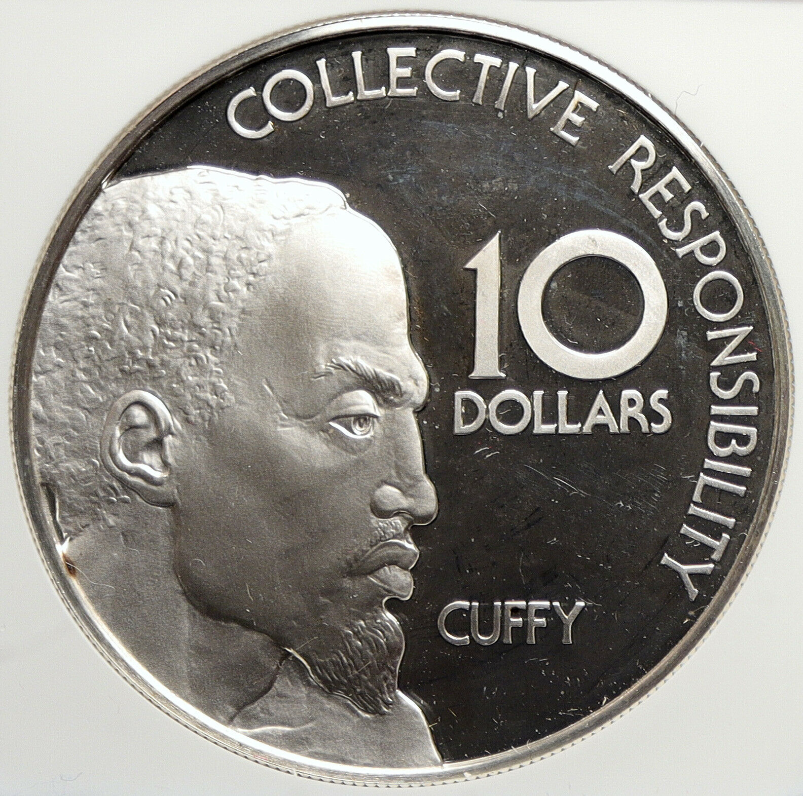 1979 GUYANA National HERO Cuffy KOFI KOFFI Old Proof Silver $10 NGC Coin i106532