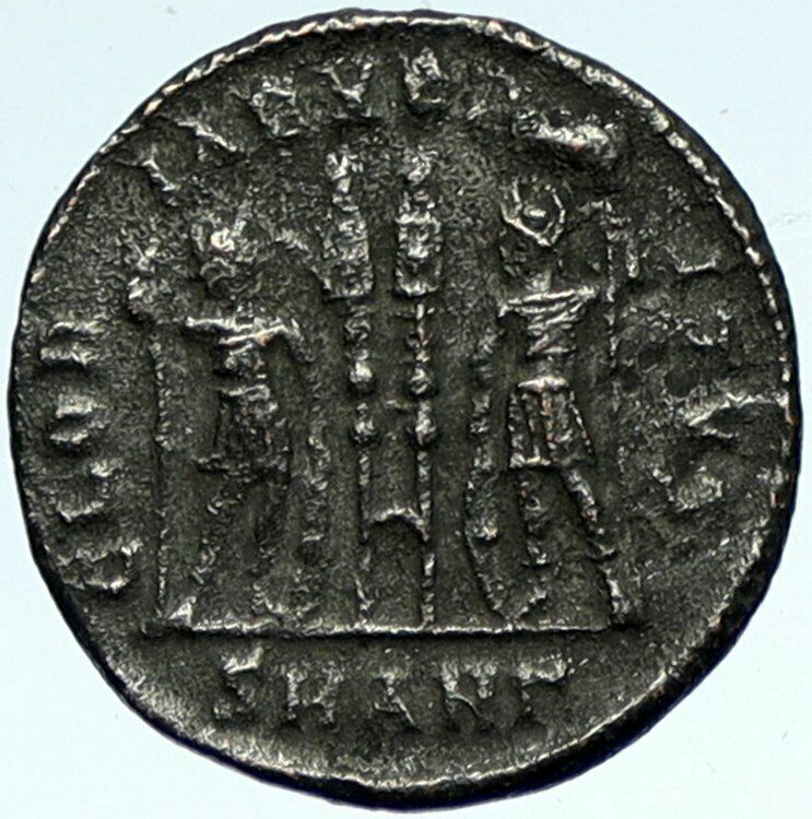 CONSTANTINE I the Great Authentic Ancient Roman Coin WAR LEGION SOLDIERS i103426