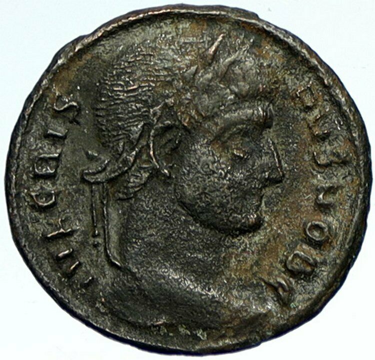 CRISPUS Authentic Ancient 320AD Ticinum Genuine Original Roman Coin VOT i103402