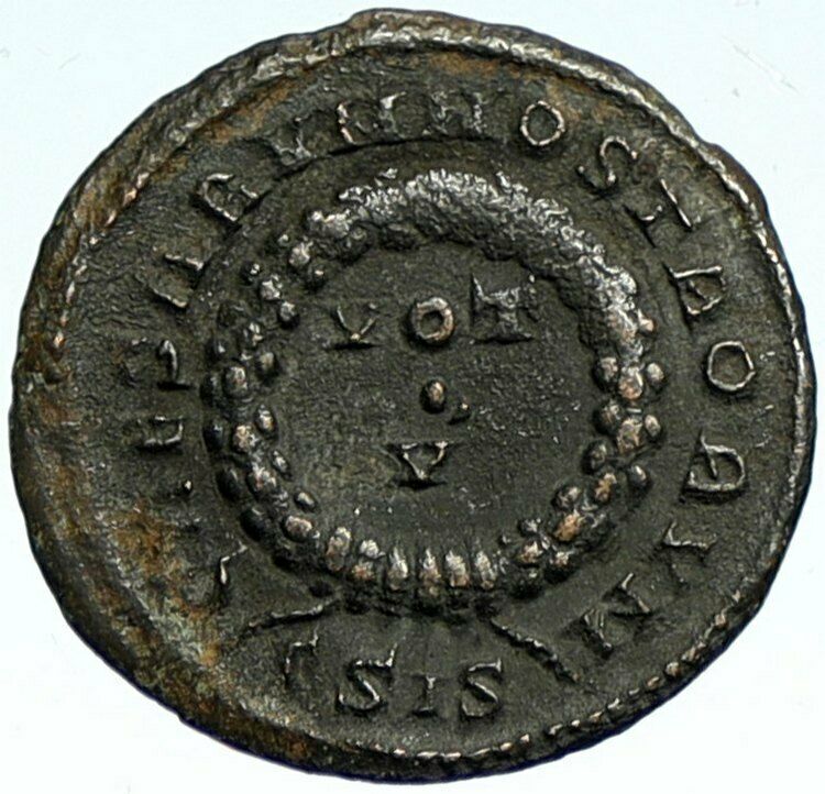 CRISPUS Authentic Ancient 320AD Ticinum Genuine Original Roman Coin VOT i103402