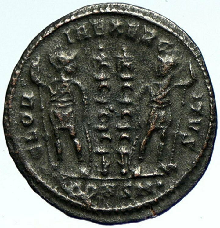 CONSTANTINE I the Great Authentic Ancient Roman Coin WAR LEGION SOLDIERS i103397