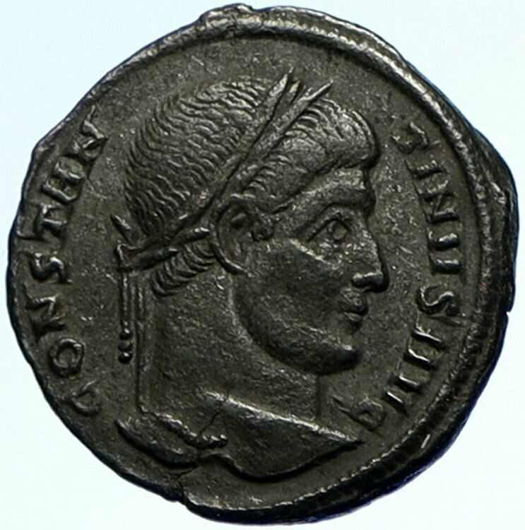 CONSTANTINE I the Great Authentic Ancient 321AD Aquileia Roman Coin VOT i102636