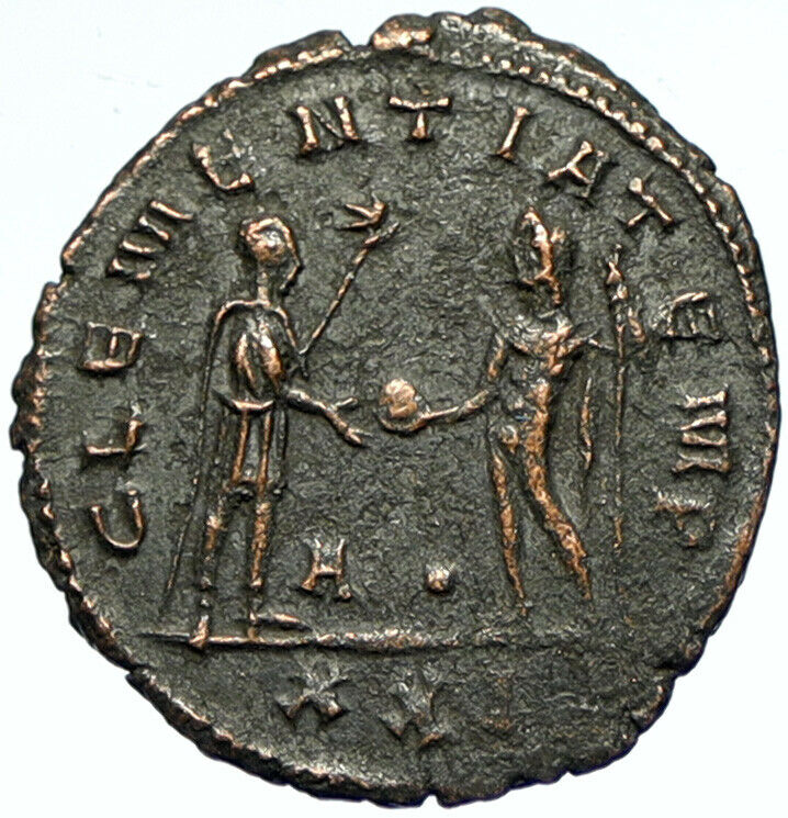 PROBUS Authentic Ancient Roman Coin EMPEROR Given GLOBE by ZEUS w Eagle i103432