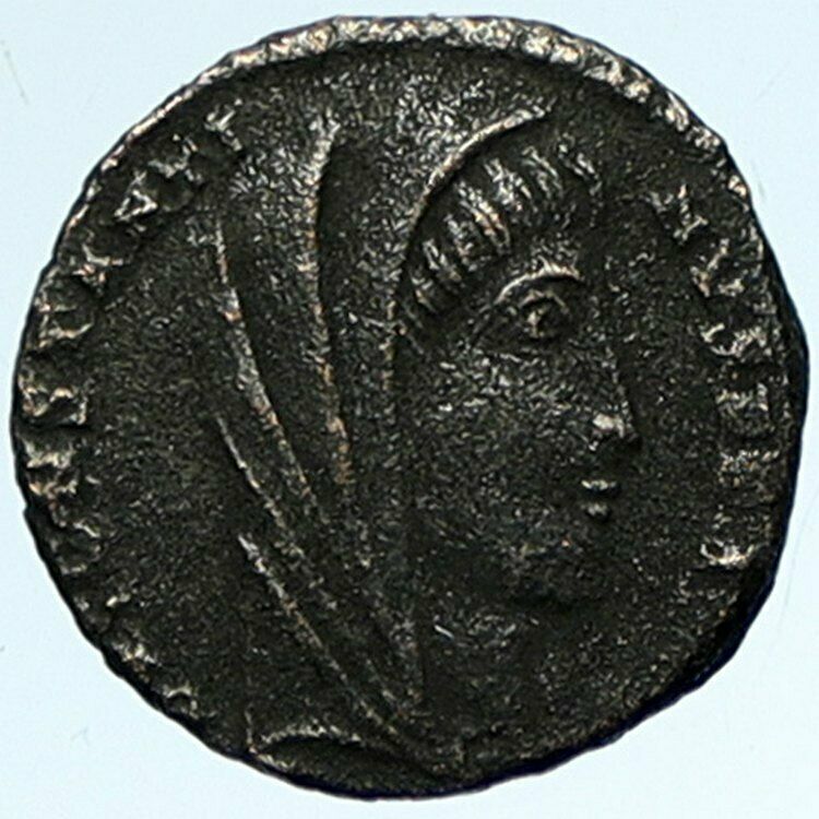 CONSTANTINE I the GREAT Roman Coin POSTHUMOUS Christian Deification i103401