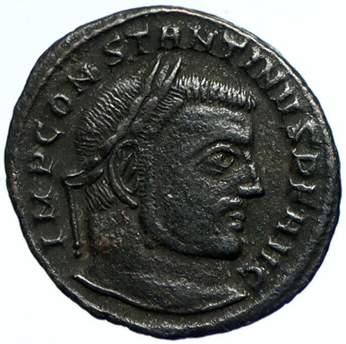 CONSTANTINE I the Great Authentic Ancient 313AD Roman Coin JUPITER ZEUS i102633