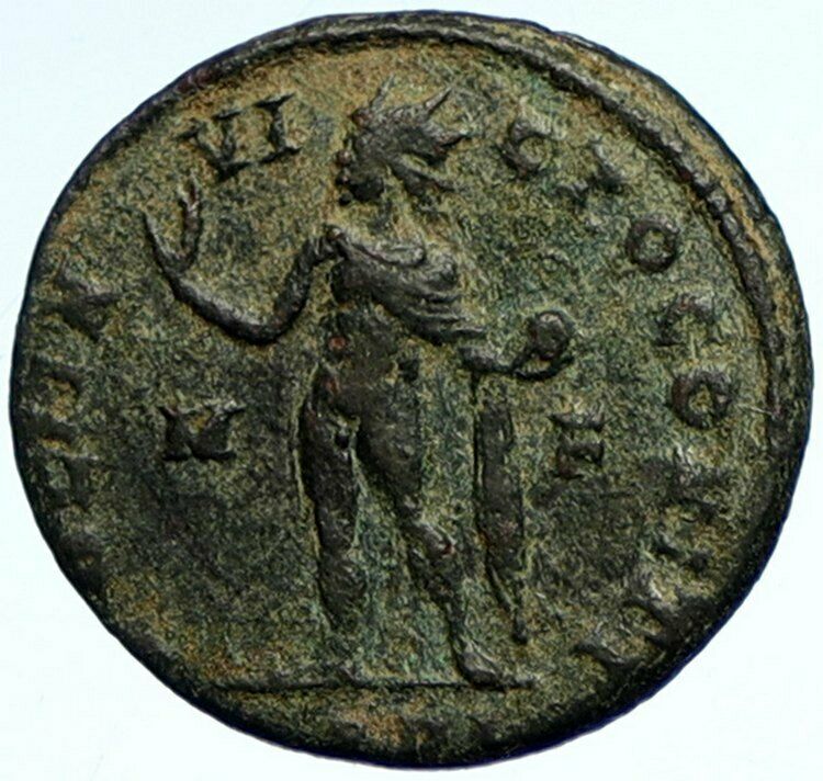 CONSTANTINE I the GREAT Arles Authentic Ancient 316 AD Roman Coin SOL i102643