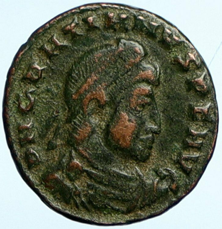 GRATIAN 367AD Authentic Ancient Roman Coin CHRISTIAN CHI-RHO Labarum NGC i102067