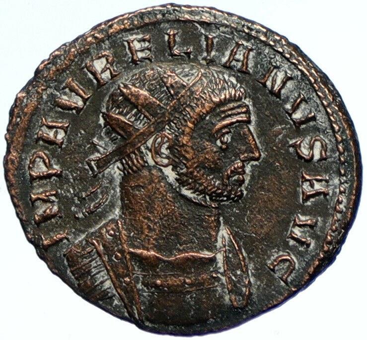 AURELIAN Authentic Ancient 270AD Orignal Genuine Roman Coin SOL CAPTIVE i102645