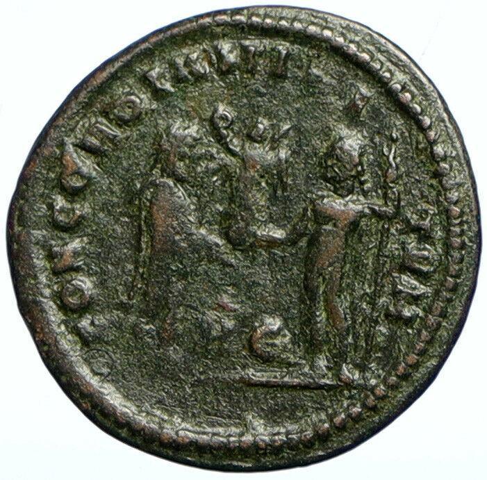 DIOCLETIAN 295AD Authentic Genuine Ancient OLD Roman Coin JUPITER ZEUS i102062