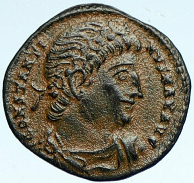 CONSTANTINE I the Great Authentic Ancient Roman Coin WAR LEGION SOLDIERS i103368