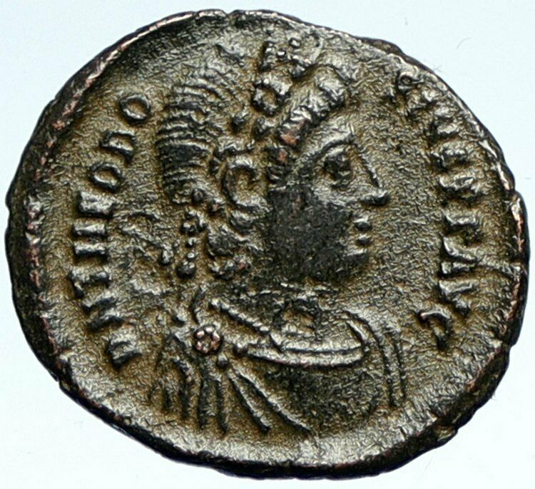 THEODOSIUS I the GREAT 379AD Antique Ancient Roman Coin Constantinopolis i103372