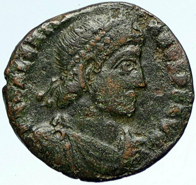 VALENTINIAN I 364AD Authentic Ancient Antique OLD Roman Coin VOT Wreath i103375