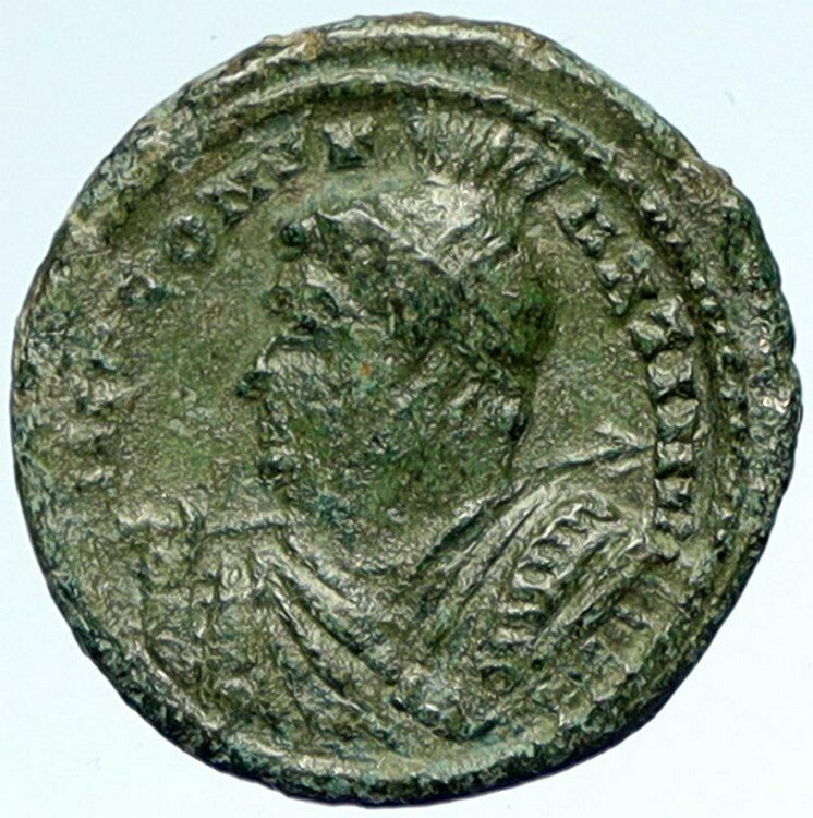 CONSTANTINE I the GREAT Authentic Ancient Ticinum VICTORIES @ ALTAR Coin i103371