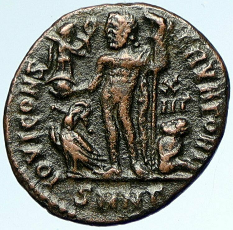 LICINIUS II Jr. Nicomedia Authentic Ancient Old Roman Coin JUPITER ZEUS i103378