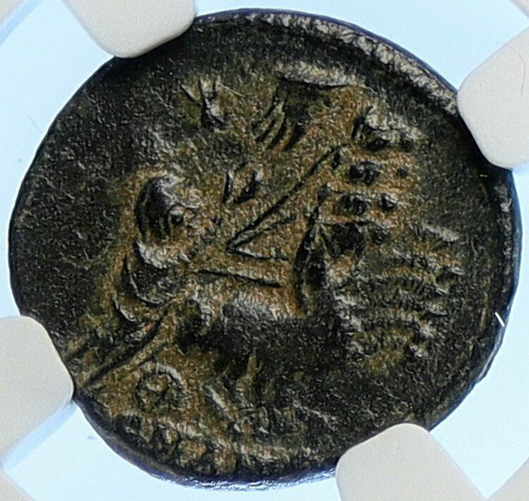 CONSTANTINE I the Great CHARIOT GOD HAND @ HEAVEN Ancient Roman Coin NGC i106544