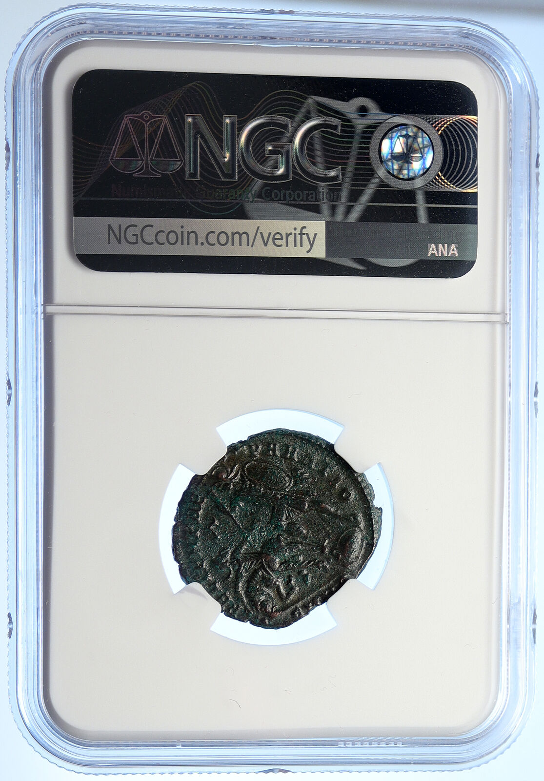 CONSTANTIUS II 351AD Heraclea Ancient Roman Coin HORSEMAN SPEARED NGC i106548