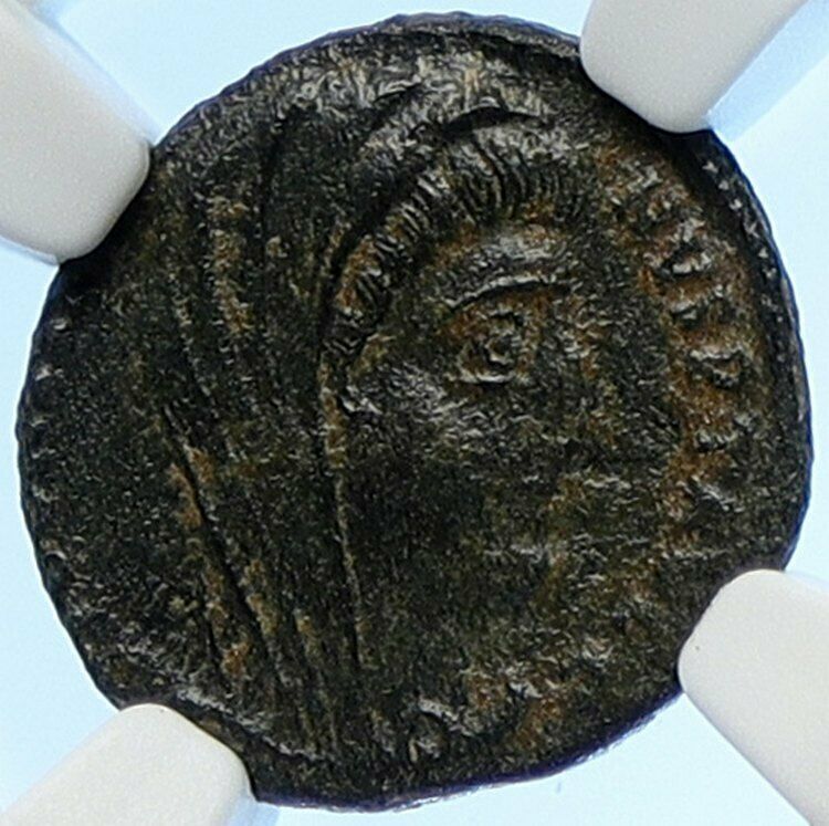 CONSTANTINE I the Great CHARIOT GOD HAND @ HEAVEN Ancient Roman Coin NGC i106541