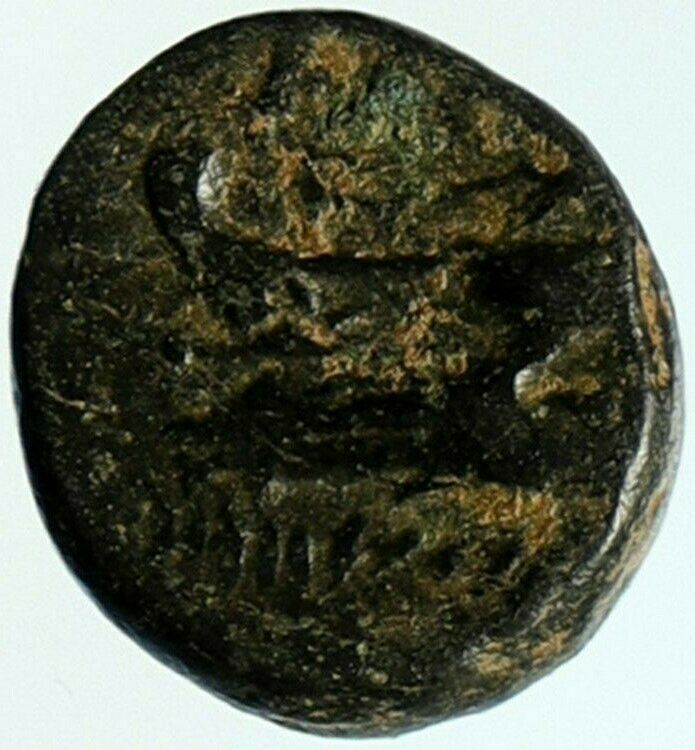 KARNE in PHOENICIA Authentic Ancient 228BC Greek Coin w TYCHE & GALLEY i104233