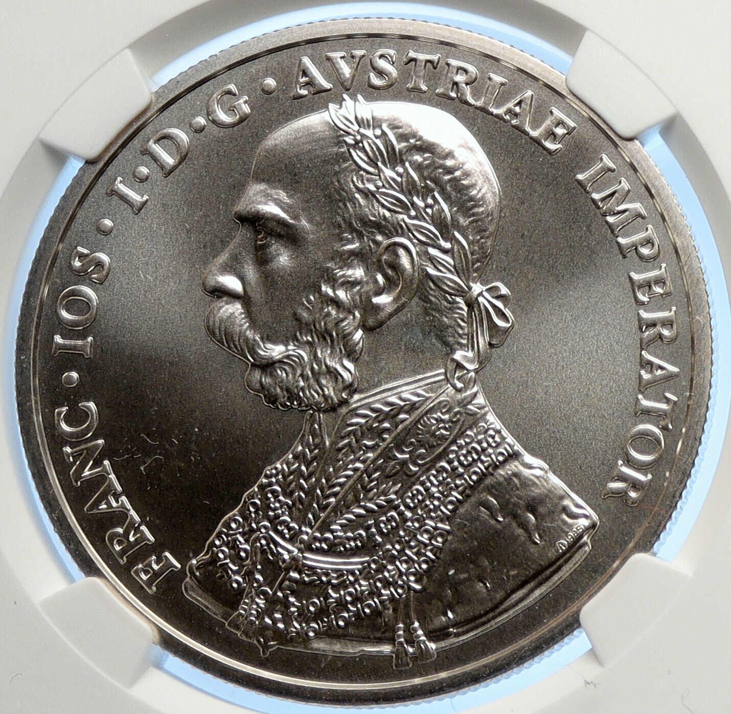 2001 AUSTRIA FRANZ JOSEPH I Silver 10 Kreuzer Fantasy Issue Coin NGC i106596