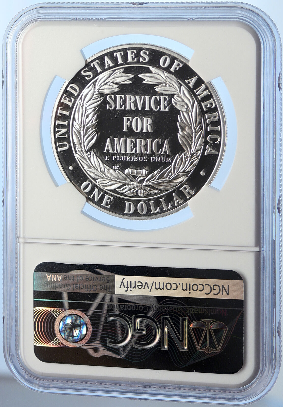 1996 S United States COMMUNITY SERVICE AMERICA Proof Silver $1 Coin NGC i106256