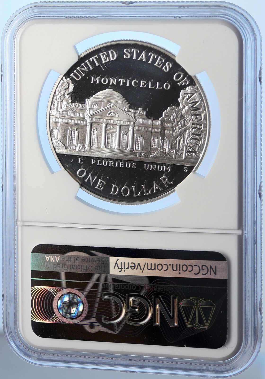 1993S UNITED STATES US President Thomas Jefferson Silver Dollar Coin NGC i106248