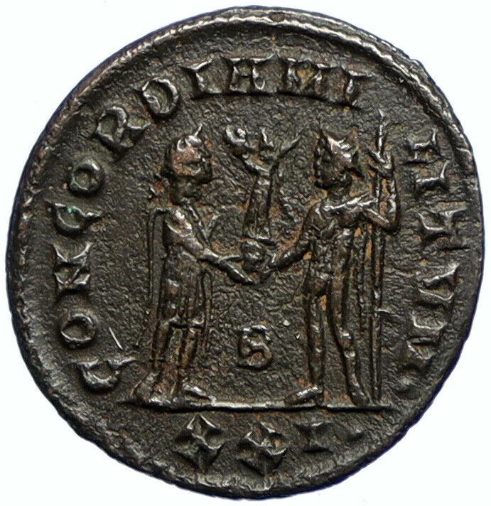 DIOCLETIAN Siscia AUTHENTIC Ancient Roman Coin Emp ZEUS AWARD VICTORY i102681