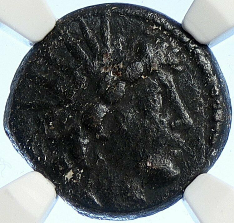 ANTIOCHOS VIII Grypos Seleukid Greek Ancient ARTEMIS & APOLLO Coin NGC i106753