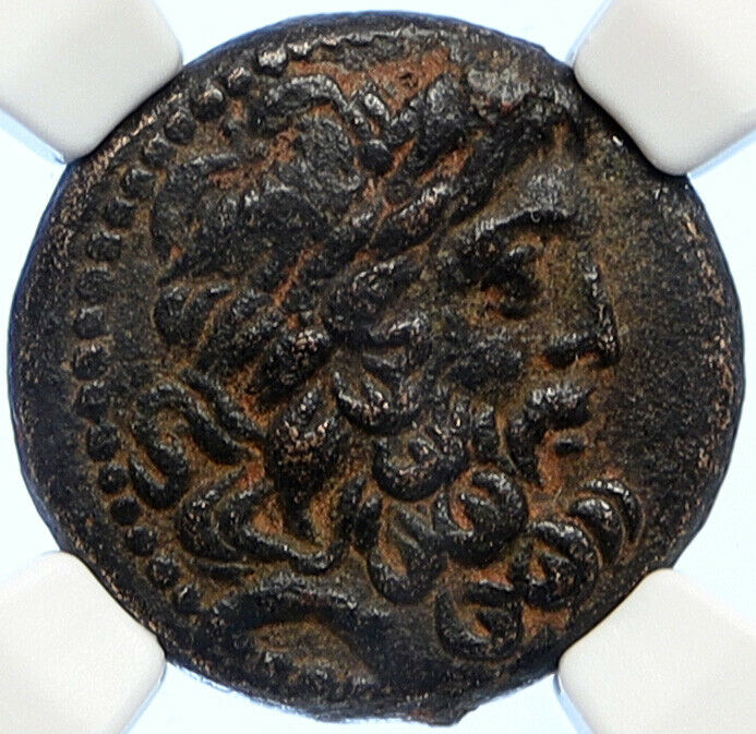 ANTIOCH on the ORONTES Seleukis Pieria Ancient 63BC Greek Coin ZEUS NGC i106762