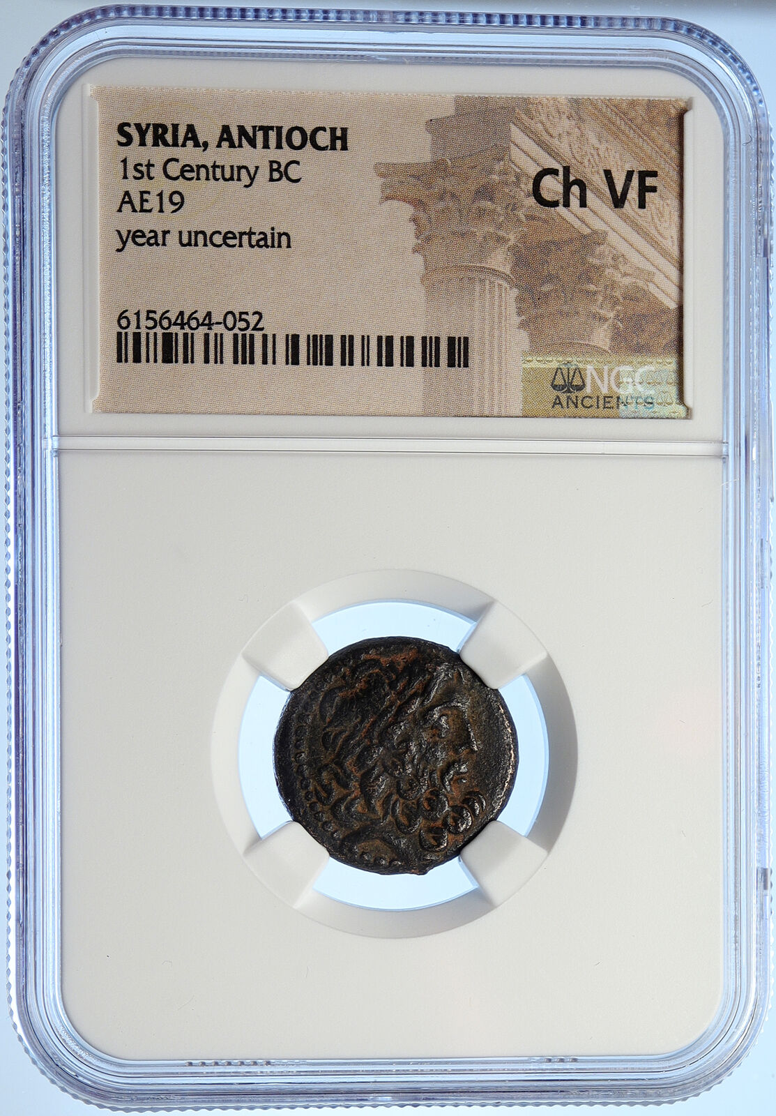 ANTIOCH on the ORONTES Seleukis Pieria Ancient 63BC Greek Coin ZEUS NGC i106762