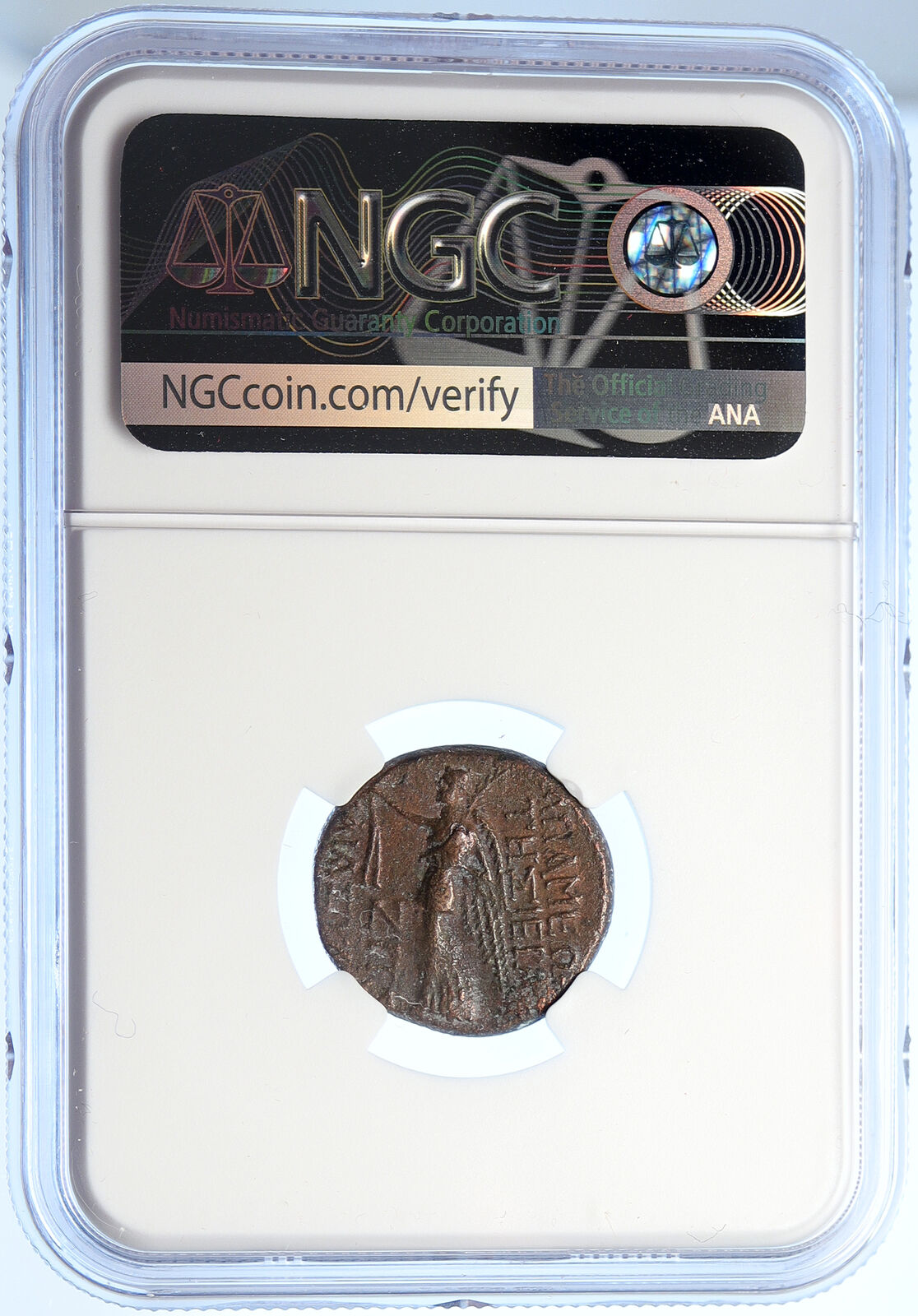 APAMEIA PHRYGIA Athena Nike Regalia Authentic OLD Ancient Greek Coin NGC i106755