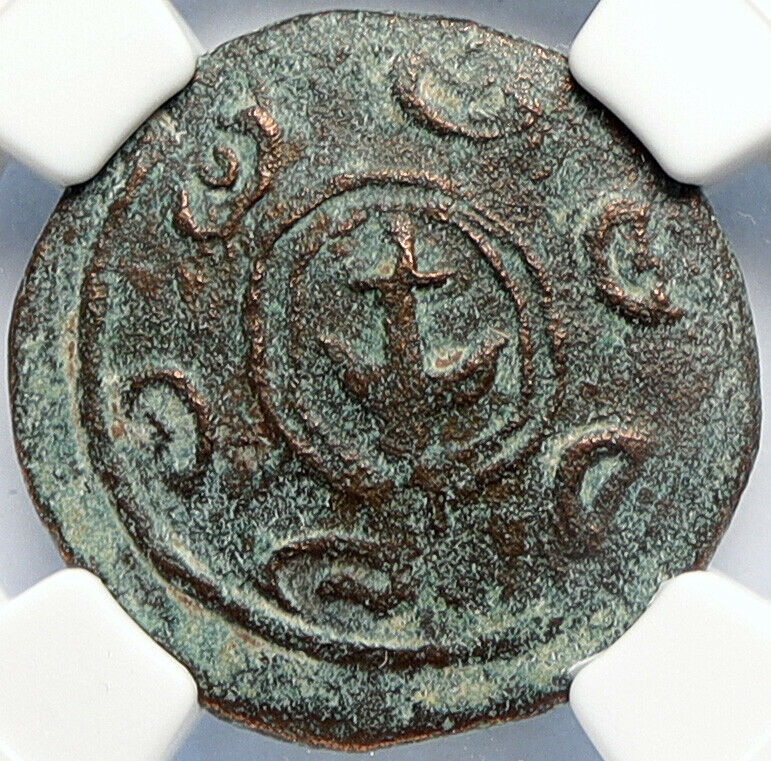 ANTIOCHOS I Soter Seleukid Ancient Greek MACEDONIA SHIELD ELEPHANT NGC i106760